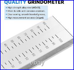 Grindometer Stainless Steel Fineness Gauge Iso Standard Single Groove 0-100um