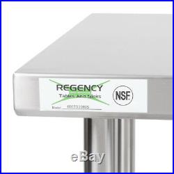 HEAVY DUTY 24 x 48 ALL Stainless Steel Work Prep Table Commercial 16 Gauge NSF
