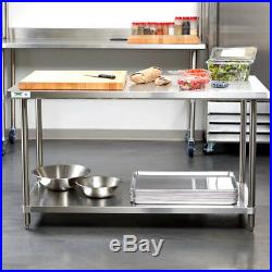 HEAVY DUTY 30 x 60 ALL Stainless Steel Work Prep Table Commercial 16 Gauge NSF