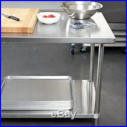 HEAVY DUTY 30 x 60 ALL Stainless Steel Work Prep Table Commercial 16 Gauge NSF