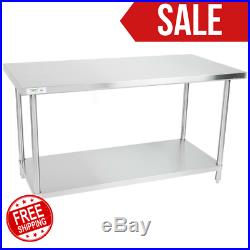 HEAVY DUTY ALL Stainless Steel Work Prep Commercial Table 16 Gauge 30 x 60 NSF