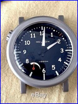 HELSON Gauge DIVER 112 BLACK DIAL With Power Reserve, Helson Steel 1000M FULL KIT