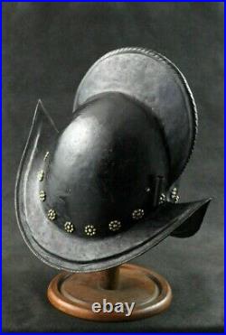 Hammered 18 Gauge Steel Medieval Morion Spanish Helmet