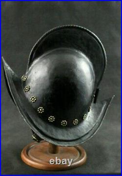 Hammered 18 Gauge Steel Medieval Morion Spanish Helmet