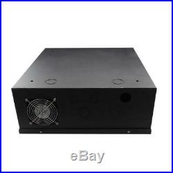 Heavy Duty 16 Gauge Steel NVR & DVR Security Lock box with Fan, 21X21X8