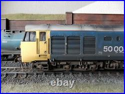 Heljan O gauge class 50008 Thunderer DCWA, weathered. Brand new. Mint in box