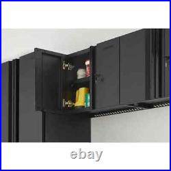 Husky Garage Cabinet Wall Mounted Regular Duty Welded 24-Gauge Steel Black