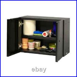 Husky Garage Cabinet Wall Mounted Regular Duty Welded 24-Gauge Steel Black