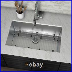 Hykolity Kitchen Sink 30 x 18 x 10 inch Undermount Stailess Steel 16 Gauge