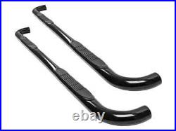 Ionic 3 Black Nerf Bars For 1988-2000 Extended Cab 3-Door Chevy C/K Pickup 3500