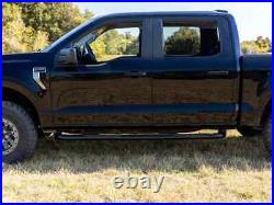 Ionic 3 Black Nerf Bars For 1988-2000 Extended Cab 3-Door Chevy C/K Pickup 3500