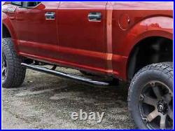 Ionic 3 Black Nerf Bars For 1988-2000 Extended Cab 3-Door Chevy C/K Pickup 3500