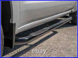 Ionic 3 Black Nerf Bars For 1988-2000 Extended Cab 3-Door Chevy C/K Pickup 3500