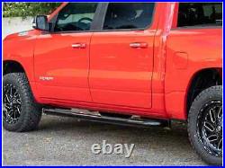 Ionic 3 Black Nerf Bars For 1988-2000 Extended Cab 3-Door Chevy C/K Pickup 3500