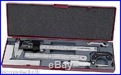 KRAFTWERK Digital Calliper gauge Micrometer Flat Angle Steel Ruler 4tl NEW 2980