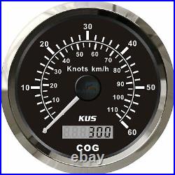 KUS Boat GPS Speedometer 0-60 Knots 110 km/h Marine Truck Analogue Speed Gauge