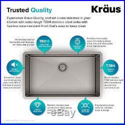Kraus 30-inch Standart PRO 16 Gauge Undermount Single Bowl Stainless Steel Kitch