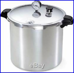 Large Canner Pressure Cooker Stainless Steel Aluminum 23Qt Home Canning with Gauge