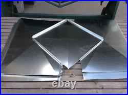 Lot(2)DUCT PLENUM 17.5 X 21 X 22 LONG With2-16 collars GALVANIZED STEEL 26 GAUG