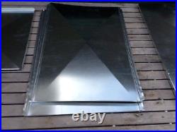 Lot(2)DUCT PLENUM 17.5 X 21 X 22 LONG With2-16 collars GALVANIZED STEEL 26 GAUG