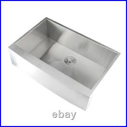 Luxury Extra Thick 16 Gauge Stainless Steel Apron Farmhouse Kitchen Sink 33 inch