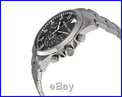MK8413 Michael Kors Men's Gage Chronograph Black Dial Stainless Steel Watch NEW