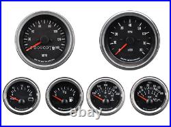 MOTOR METER RACING VD 6 Gauge Set Mechanical Speedometer MPH °F PSI 85mm 52mm