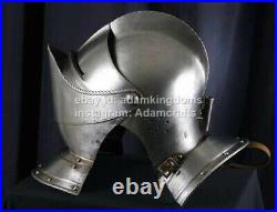 Medieval 14 Gauge Steel Close Helmet Armet Helmet XVI Medieval Helmet steel