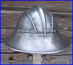 Medieval 14 Gauge Steel Kettle Hat Helmet Medieval Helmet steel Helmet