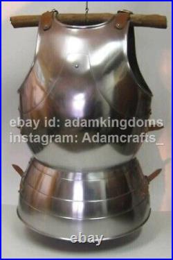 Medieval 16 Gauge Steel Milanese cuirass Armor Roman Anatomical Cuirass
