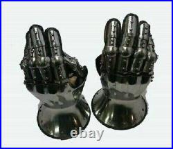 Medieval 18 Gauge steel Functional Armor Gloves Handmade Warrior Armor Costume