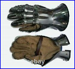 Medieval 18 Gauge steel Functional Armor Gloves Handmade Warrior Armor Costume