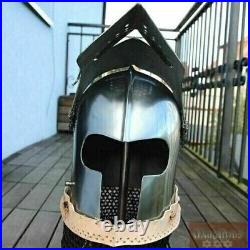 Medieval Armor Barbuta Fighting Helmet Knight 18 Gauge Steel Gifts item new
