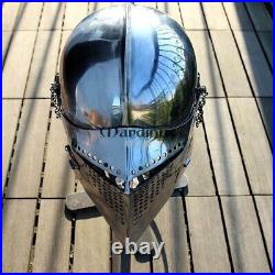 Medieval Armor Barbuta Fighting Helmet Knight 18 Gauge Steel Gifts item new