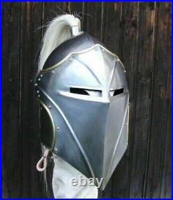 Medieval Armor Knight Barbuta Helmet 18 gauge Steel Best new look Armor gifts