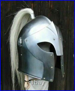 Medieval Armor Knight Barbuta Helmet 18 gauge Steel Best new look Armor gifts