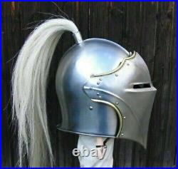 Medieval Armor Knight Barbuta Helmet 18 gauge Steel Best new look Armor gifts