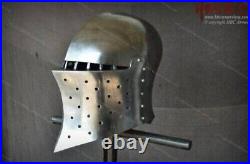 Medieval Armor New Templar Knight Helmet 18 Gauge Steel Helmet gift Item