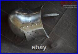 Medieval Armor New Templar Knight Helmet 18 Gauge Steel Helmet gift Item