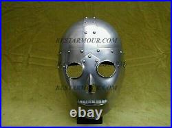 Medieval Armor Viking Skull Helmet 18 Gauge Steel Costume New Style