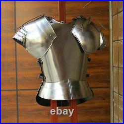 Medieval Body Armor Jacket With Pauldrons 18 Gauge Steel Replica Reenactment GFr