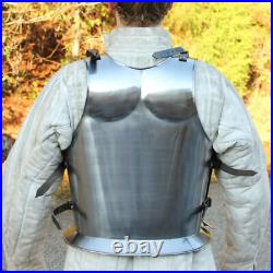 Medieval Forged Roman Conqueror Muscle 18 Gauge Cuirass Reenactment Body Armor