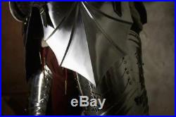 Medieval German Armour Suit Plate Gothic Warrior Armour 18 Gauge Steel