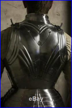 Medieval German Armour Suit Plate Gothic Warrior Armour 18 Gauge Steel