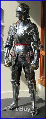 Medieval German Suit of Armor Gothic Warrior armor Suit 18gauge Steel