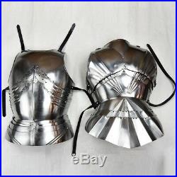 Medieval Highly Decorative Gothic Cuirass 16 Gauge Steel Ideal for Re-enactment