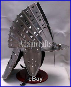 Medieval Knight 18 Gauge Steel Hussars Helmet Ancient-Replica Polish Finish