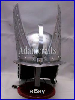 Medieval Knight 18 Gauge Steel Hussars Helmet Ancient-Replica Polish Finish
