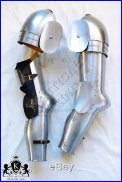 Medieval Knight Armour Full Arm Protection With Roundels 18 Gauge Reenactment