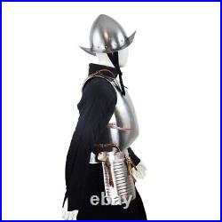 Medieval Pikeman's Armor Set Cuirass with Helmet 18 Gauge Steel Breastplate
